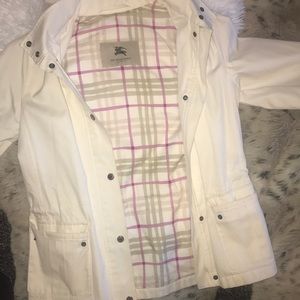 Burberry trench coat with hood